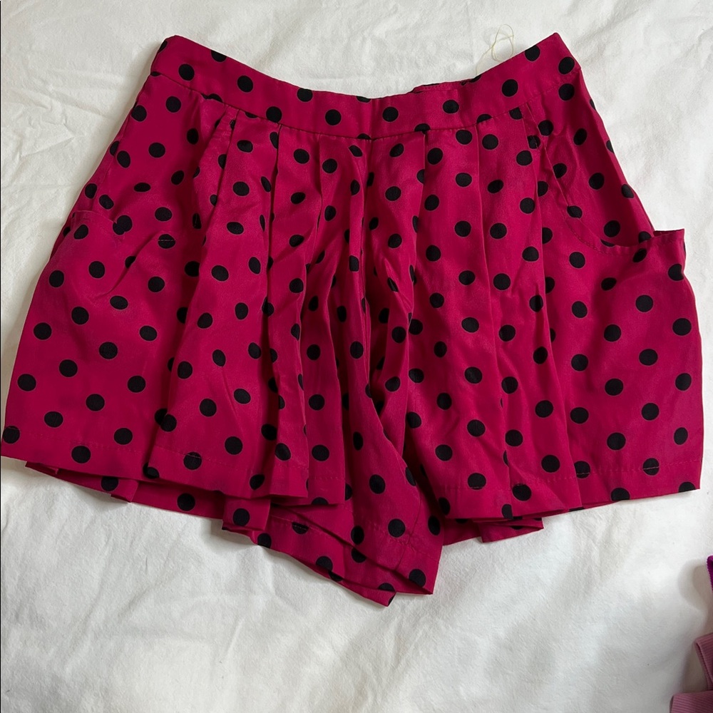 Pink Polka Dot Shorts